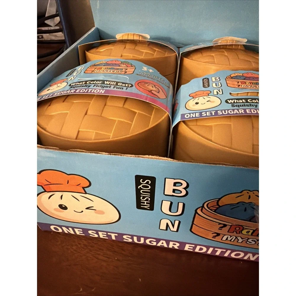 Rare Viral Squishy Bun Rainbow Mystery Dumpling NEW Sealed 1 CASE 12 Pack